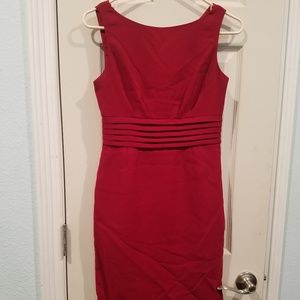 Banana republic cranberry banded dress